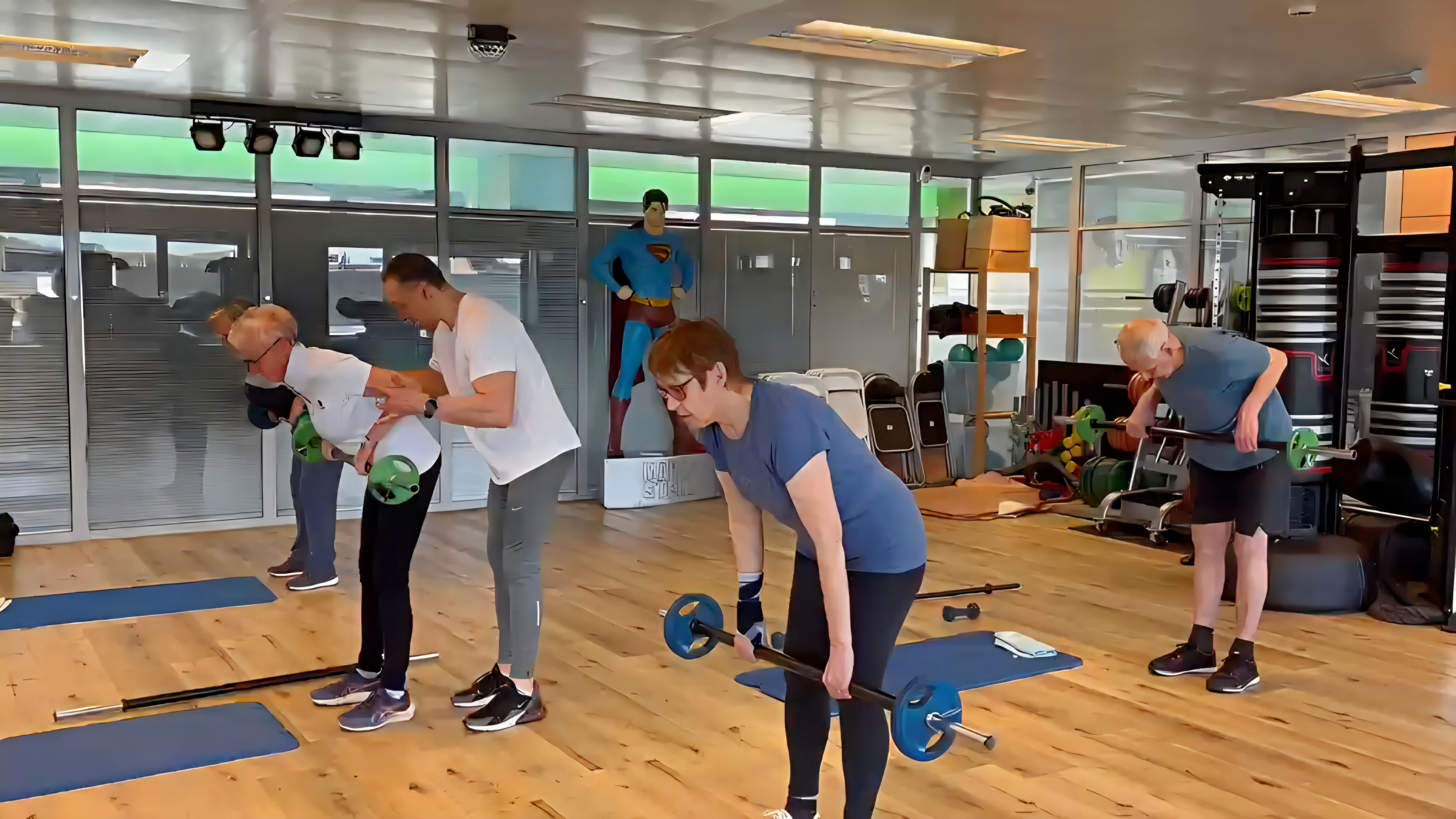 Bahri coach en séance groupe