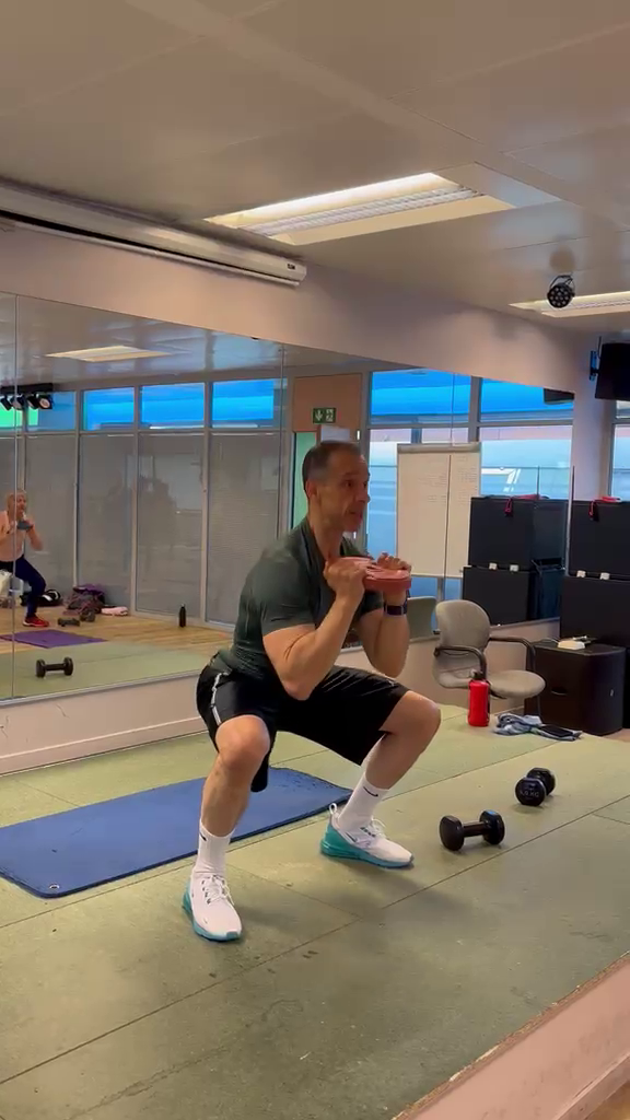 Bahri - squat avec haltères